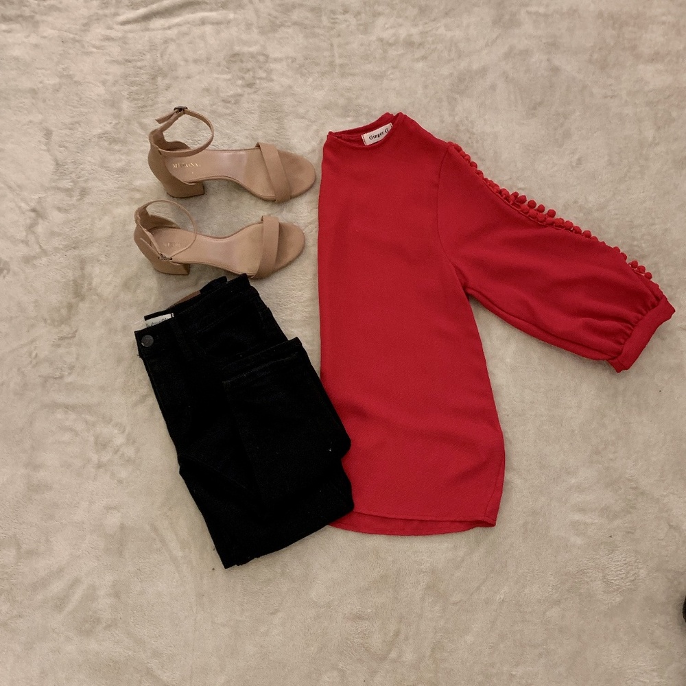Ginger G Red Blouse